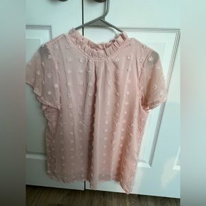 light pink shein blouse